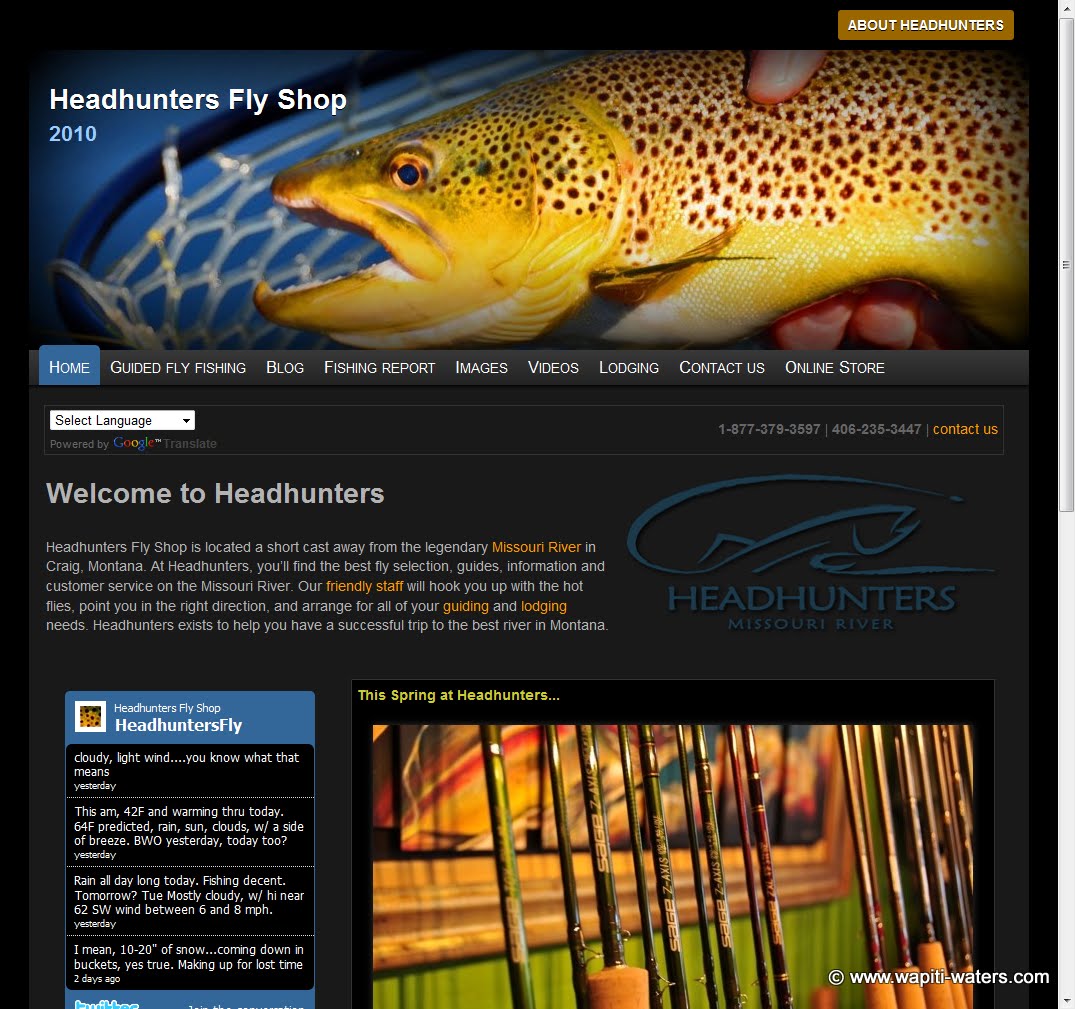 Missouri River Headhunters Fly Shop in Craig, Montana A Montana Fly